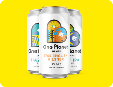 One Planet recycled aluminium cans
