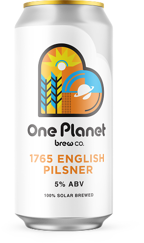 One Planet 1765 English Pilsner can